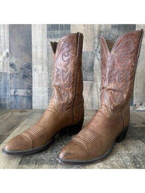 Lucchese Classics L000324 Leather Cowboy Boots Mens 10.5 D